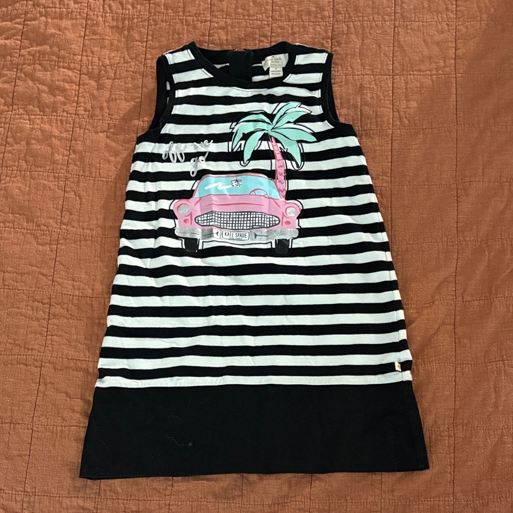 Kate Spade Black and White Striped Dress